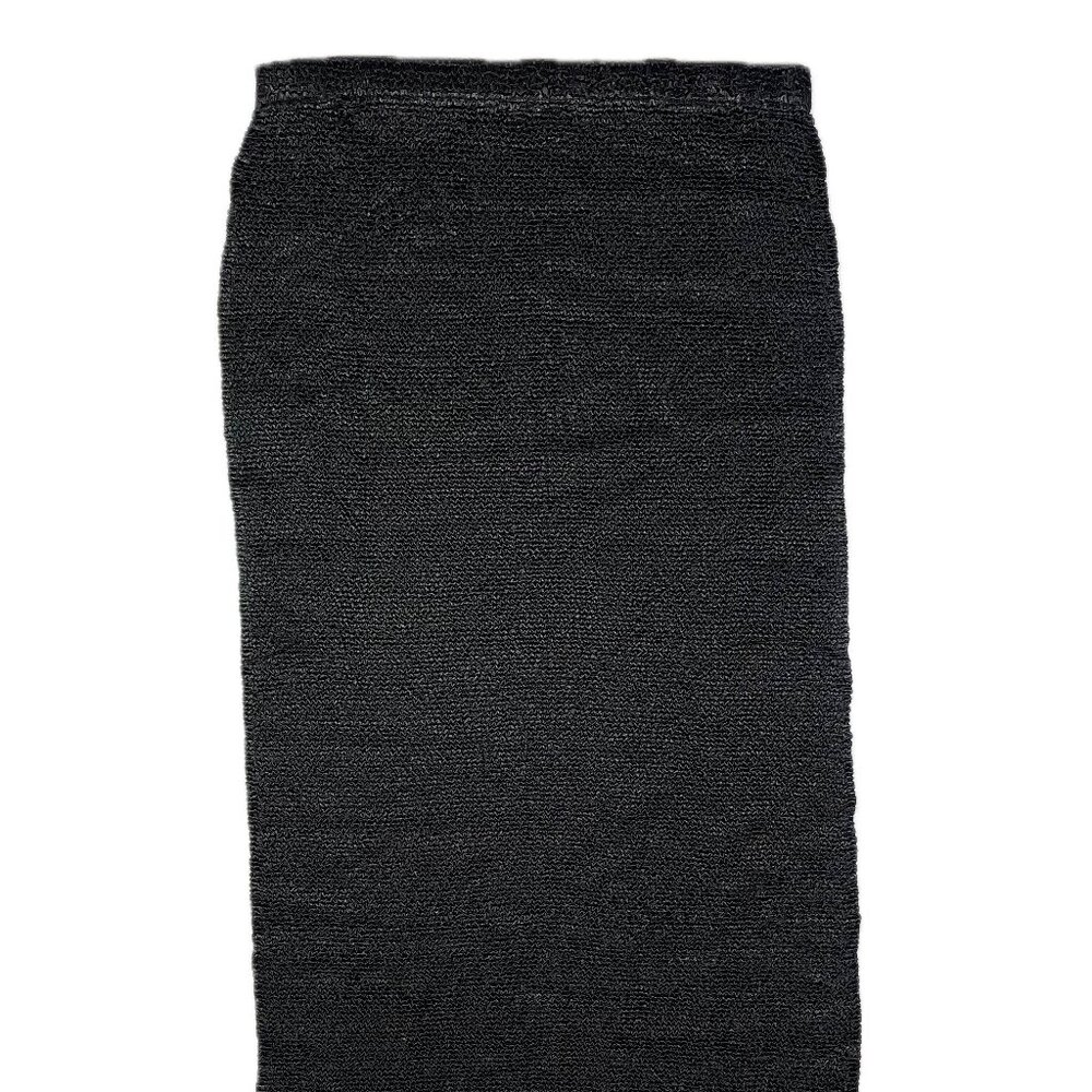 NWT Pleats Collection Size L Stretchy Straight Pull-On Skirt Solid Black